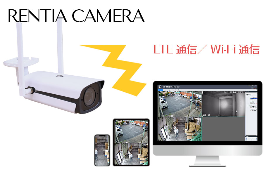 RENTIA CAMERA　レンティアカメラ　LTE通信／Wi-Fi通信